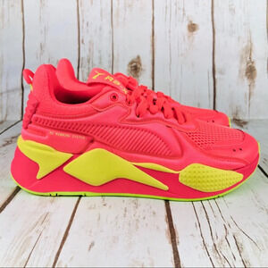 New Puma RS-X Soft Case Neon Pink Neon Yellow Sneakers